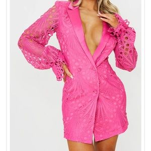 Pink Blazer Dress